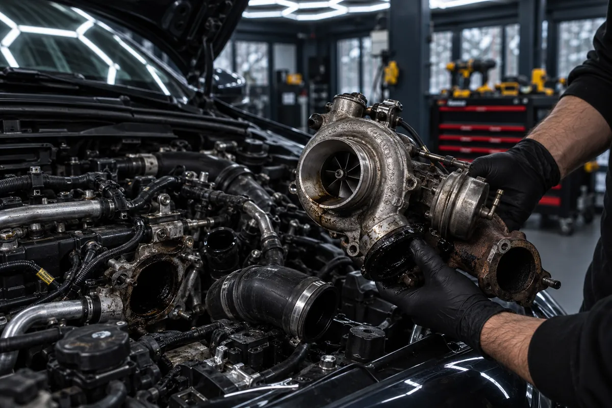 Objawy uszkodzonej turbiny — jak rozpoznać awarię turbosprężarki — Zdjęcie poglądowe