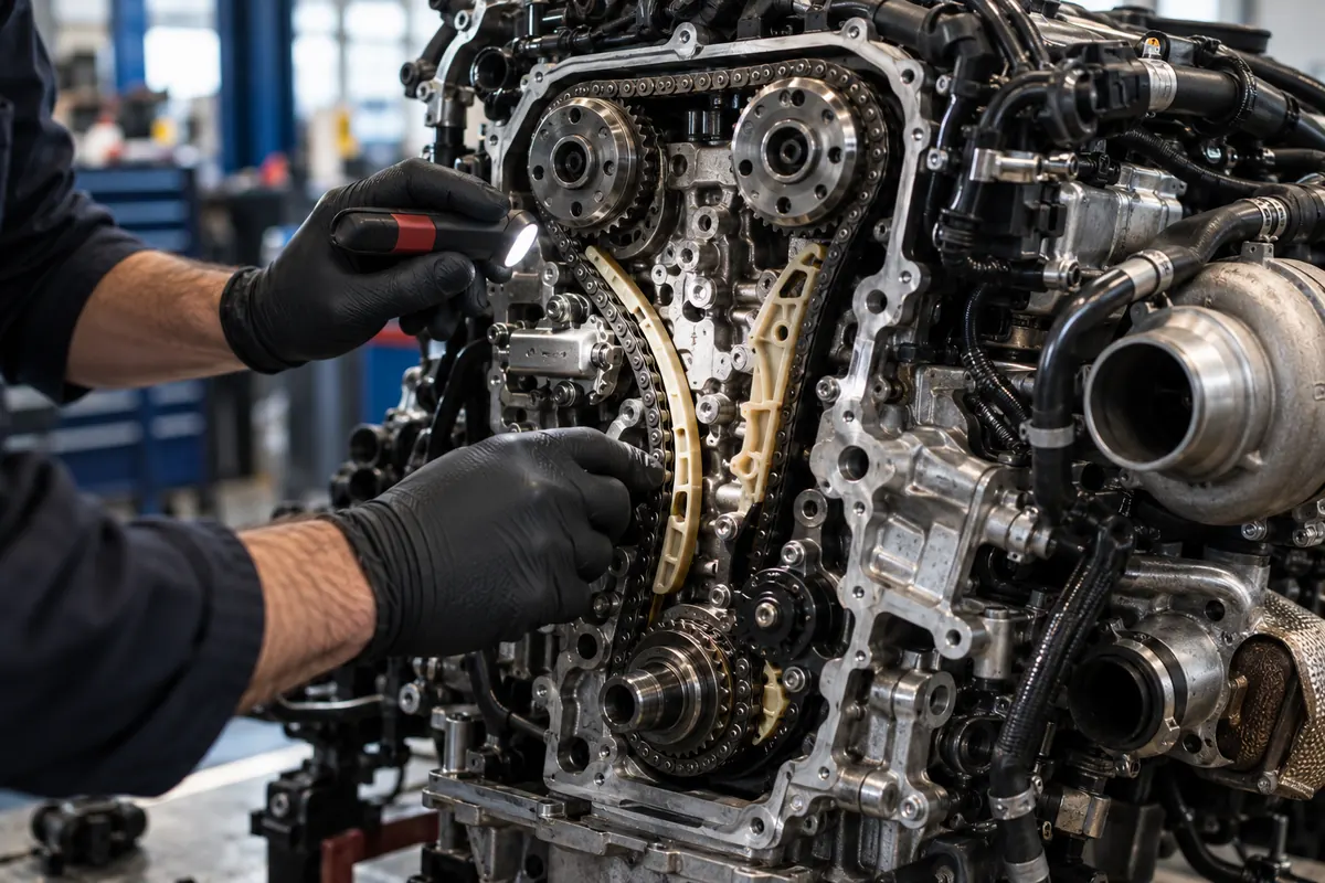 BMW N20 – łańcuch rozrządu i prowadnice: objawy awarii
