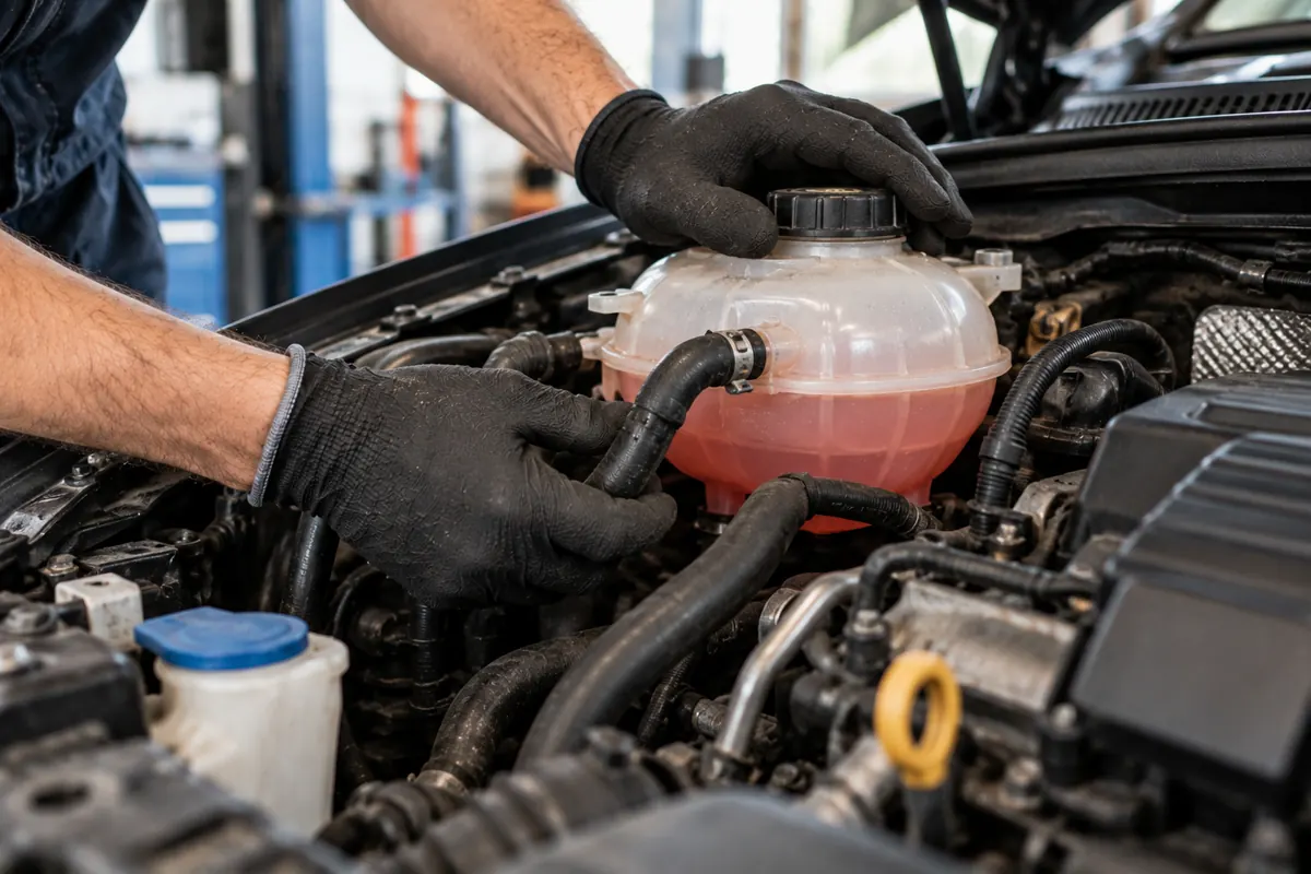 Cooling system service — illustrative photo